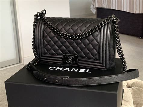 chanel black boyfriend bag.